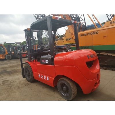 Utilisé LONGHUA HELI50 5 t 3000lb cpqd30 longueur de la fourchette routine intérieur à double carburant moteur à essence