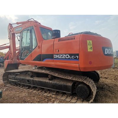 Daewoo 220lc-7 300 420 Excavateur d'occasion Doosan 220 de Corée du Sud avec un seau de 4m3