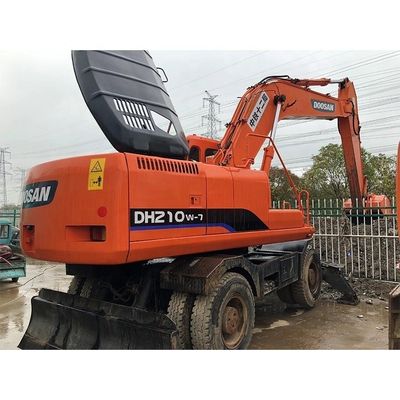 Excavateurs Doosan DH210W-7 d'occasion 2020 Excavateurs à roues originaires de Corée Moteur Doosan