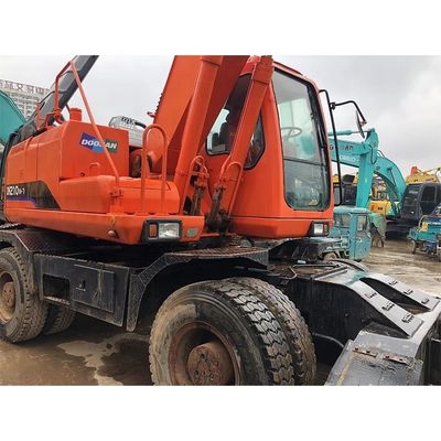 Excavateurs Doosan DH210W-7 d'occasion 2020 Excavateurs à roues originaires de Corée Moteur Doosan