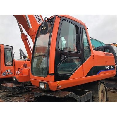 Excavateurs Doosan DH210W-7 d'occasion 2020 Excavateurs à roues originaires de Corée Moteur Doosan
