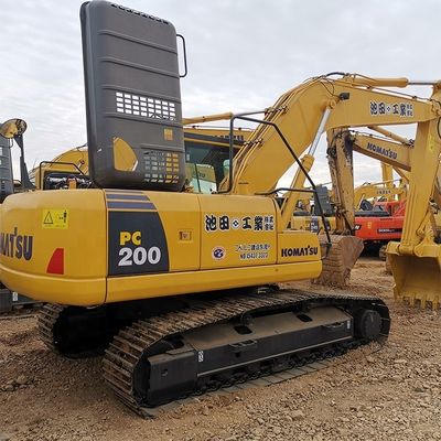 20 tonnes d'excavatrice utilisée Komatsu Pc200 Excavatrice à rouleaux d'occasion 2001-4000 heures