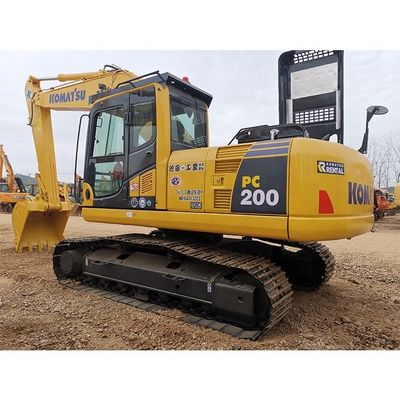 20 tonnes d'excavatrice utilisée Komatsu Pc200 Excavatrice à rouleaux d'occasion 2001-4000 heures
