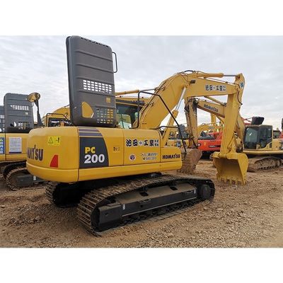 20 tonnes d'excavatrice utilisée Komatsu Pc200 Excavatrice à rouleaux d'occasion 2001-4000 heures