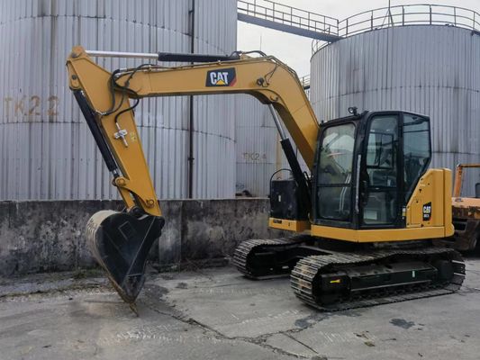 Excavateur d'occasion CAT 307.5 avec soupape hydraulique d'origine et rails en caoutchouc du Japon