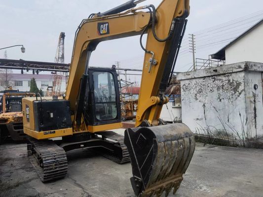 Excavateur d'occasion CAT 307.5 avec soupape hydraulique d'origine et rails en caoutchouc du Japon