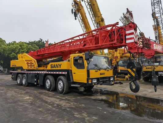 Sany QY50 original de 50 tonnes, grue de camion d'occasion de 57 m, machines de construction mobiles