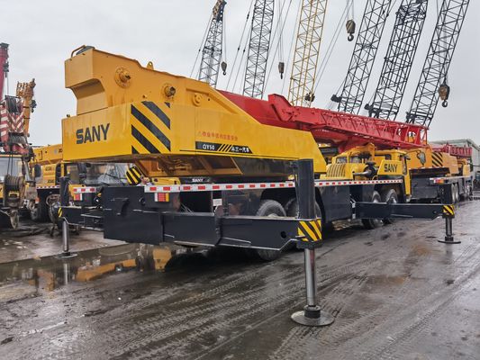 Sany QY50 original de 50 tonnes, grue de camion d'occasion de 57 m, machines de construction mobiles