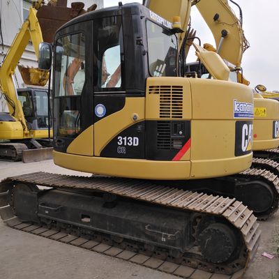 Excavateur à rouleaux de 13 tonnes d'occasion Caterpillar 313D Digger utilisé Cat 312D 313D à Shanghai
