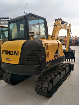 Hyundai 60-7 Crawler Excavator Machines de construction utilisées avec des heures de travail réduites