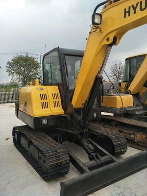 Hyundai 60-7 Crawler Excavator Machines de construction utilisées avec des heures de travail réduites