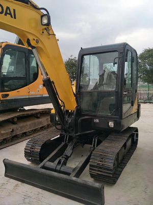 Hyundai 60-7 Crawler Excavator Machines de construction utilisées avec des heures de travail réduites