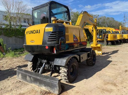 Pompes hydrauliques d'origine Excavateur Hyundai 60 roues de seconde main avec capacité de seau de 4m3
