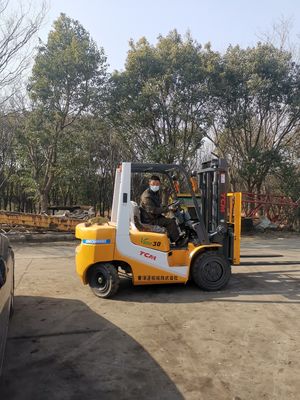 1200 mm largeur de fourchette TCM 3 tonnes 3,5 tonnes chariot élévateur diesel avec moteur ISUZU YANMAR MISUBISHI
