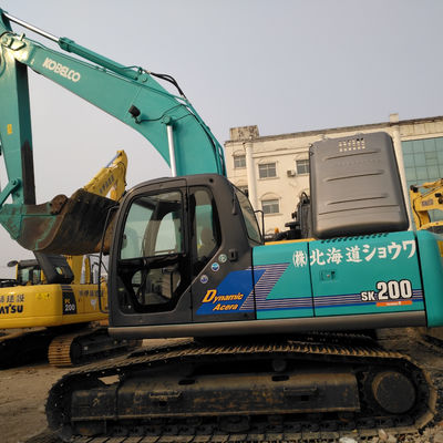 Capacité de chargement nominale de 3 tonnes Kobelco SK200 Excavatrice abordable 20 TON Excavatrice d'occasion