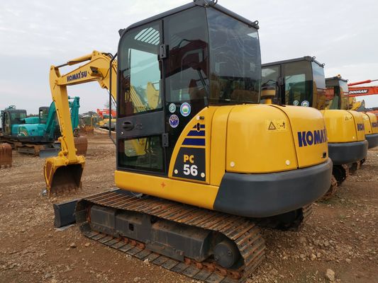 Commatsu Pc56-7 Excavateur d'occasion à Shanghai avec une soupape hydraulique originale