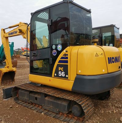 Commatsu Pc56-7 Excavateur d'occasion à Shanghai avec une soupape hydraulique originale