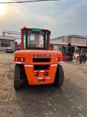 10 tonnes de chariot élévateur diesel HELI K100 avec fourche à virage latéral