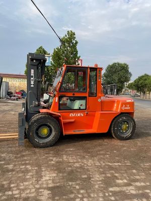 10 tonnes de chariot élévateur diesel HELI K100 avec fourche à virage latéral