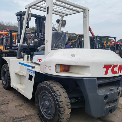 Longueur de fourchette de routine Utilisé TCM Toyota équipement de manutention de matériaux 7 tonnes chariot élévateur diesel