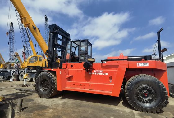 Camion élévateur à fourche Mitsubishi FD350 de 35 tonnes utilisé pour les ateliers de matériaux de construction 15-25 tonnes de diesel