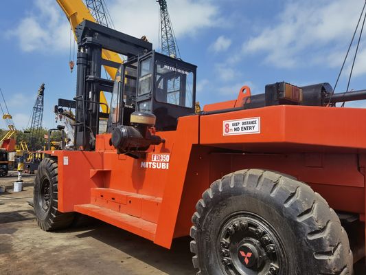 Camion élévateur à fourche Mitsubishi FD350 de 35 tonnes utilisé pour les ateliers de matériaux de construction 15-25 tonnes de diesel
