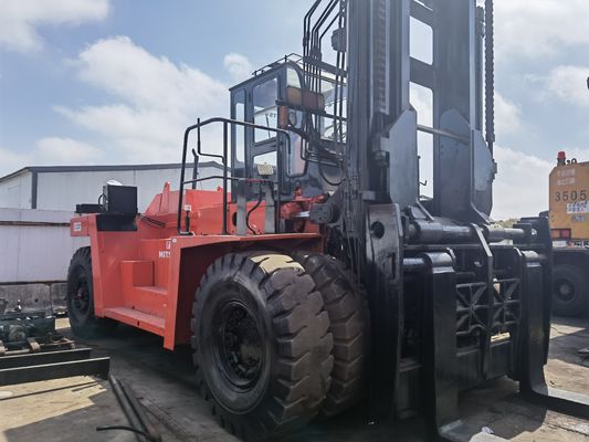 Camion élévateur à fourche Mitsubishi FD350 de 35 tonnes utilisé pour les ateliers de matériaux de construction 15-25 tonnes de diesel