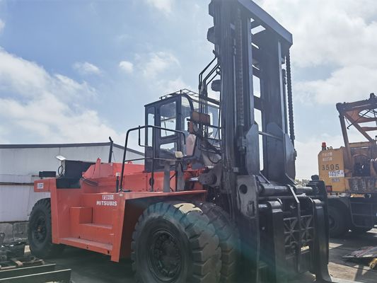 Camion élévateur à fourche Mitsubishi FD350 de 35 tonnes utilisé pour les ateliers de matériaux de construction 15-25 tonnes de diesel