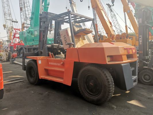 FD100 TCM chariot élévateur de 10 tonnes en bon état avec moteur diesel et largeur de fourchette de routine