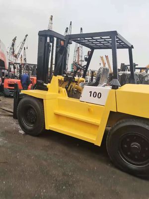 Zone industrielle de Shanghai Vente Japon TCM d'occasion 10 tonnes FD100 chariot élévateur à mât élevé