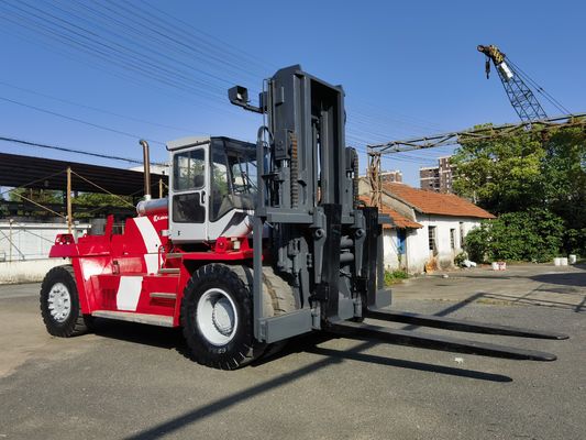 Longueur de la fourchette Routine utilisée Kalmar 25 tonnes Container Reach Stacker avec positionneur de fourchette
