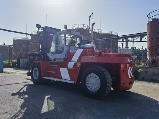 Longueur de la fourchette Routine utilisée Kalmar 25 tonnes Container Reach Stacker avec positionneur de fourchette