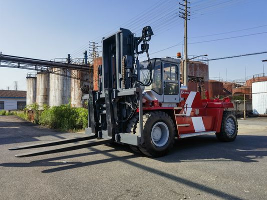 Longueur de la fourchette Routine utilisée Kalmar 25 tonnes Container Reach Stacker avec positionneur de fourchette