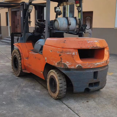 Camion élévateur Toyota FD50 d'occasion de 5 tonnes avec un poids de 5000 kg et un bon travail en bon état