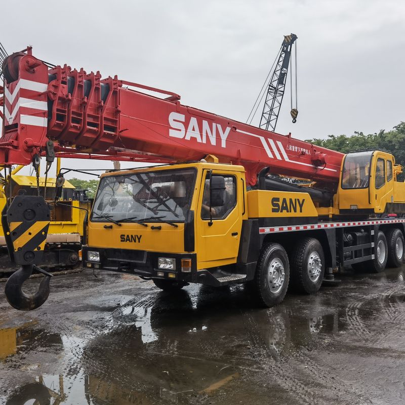 Sany QY50 original de 50 tonnes, grue de camion d'occasion de 57 m, machines de construction mobiles