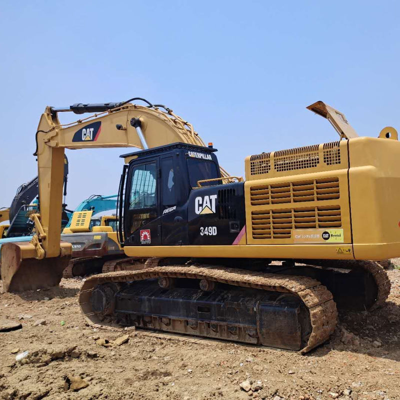 Temps de travail réduit Excavateur hydraulique CAT 349D 49TON avec moteur original
