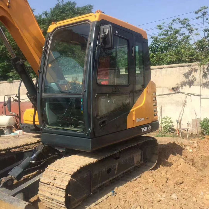 4m3 Capacité de seau Boutique HYUNDAI 75 Excavateur à rampe Utilisé Machines de construction