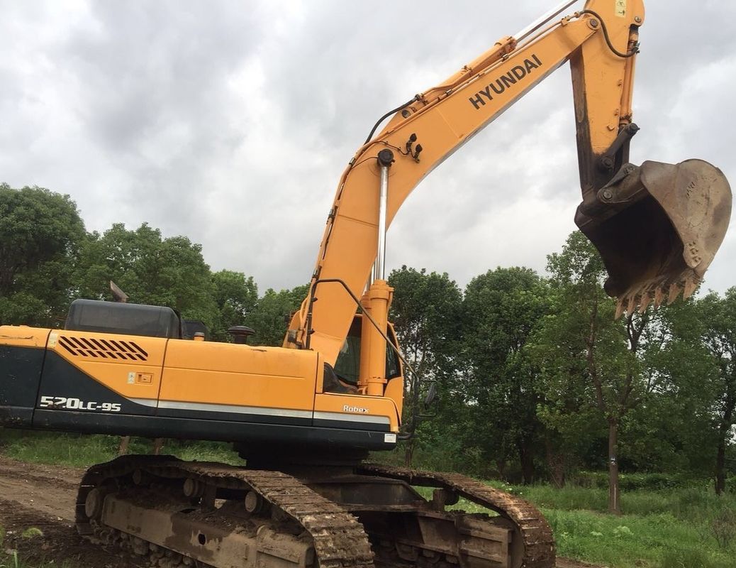Poids de fonctionnement 52 TON Hyundai 520-9 Excavatrice à rouleaux avec cylindre hydraulique d'origine