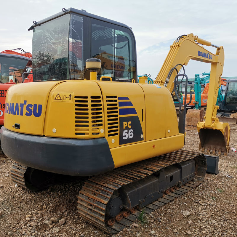 Commatsu Pc56-7 Excavateur d'occasion à Shanghai avec une soupape hydraulique originale
