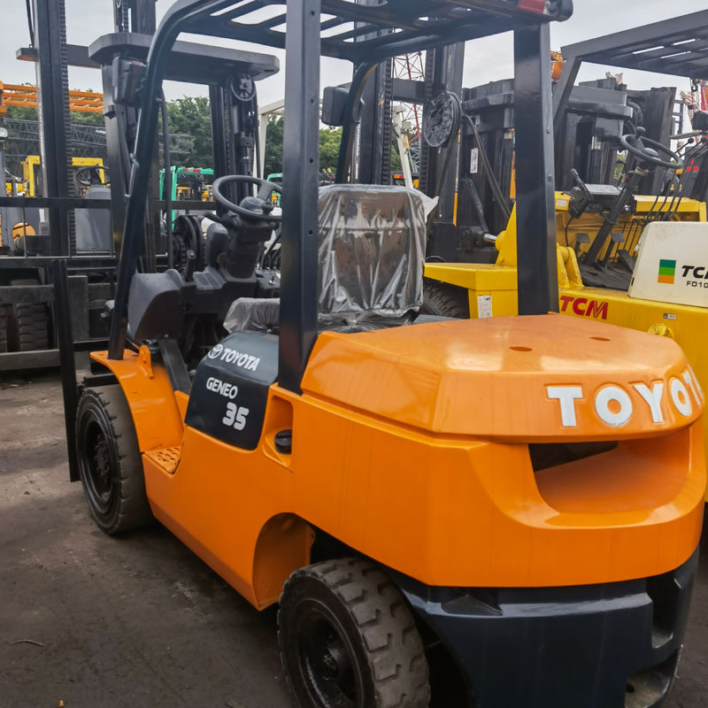 Toyota FD35 original japonais 3 tonnes moteur à essence chariot élévateur avec longueur de fourchette de routine