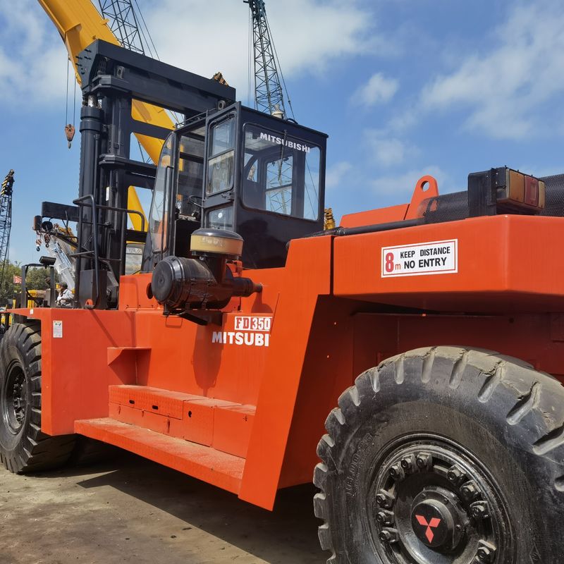 Camion élévateur à fourche Mitsubishi FD350 de 35 tonnes utilisé pour les ateliers de matériaux de construction 15-25 tonnes de diesel